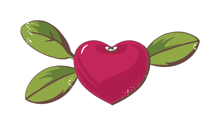Cape Cod cranberry heart icon